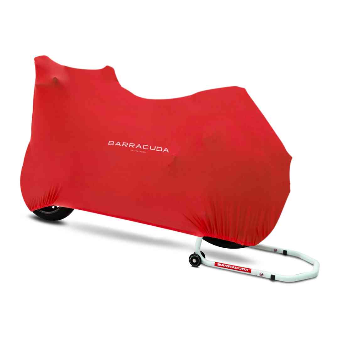 Elastična zaščita za naked motor v garaži