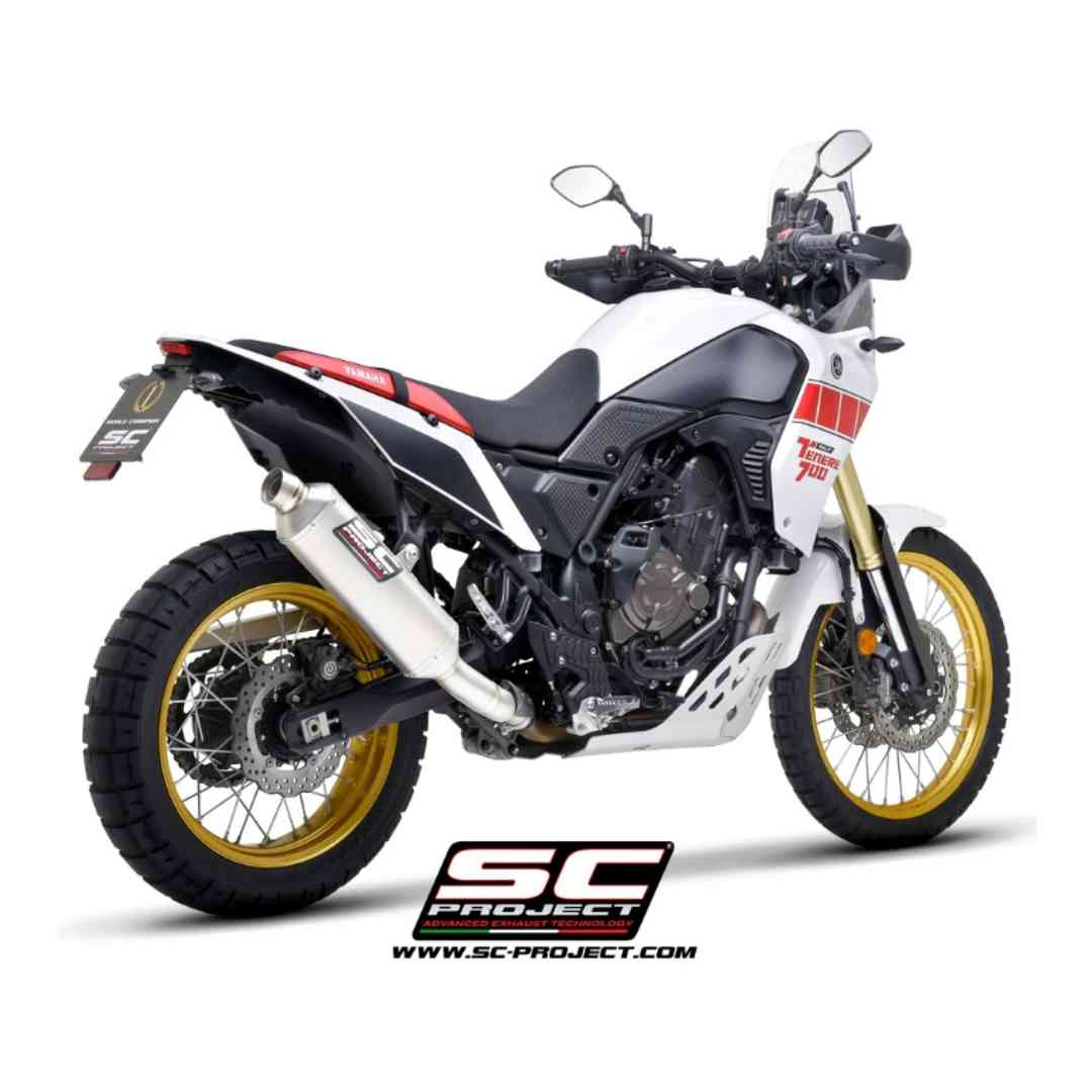 Rally Raid Titanium izpuh SC-Project za Yamaha Tenere 700 – pogled od strani